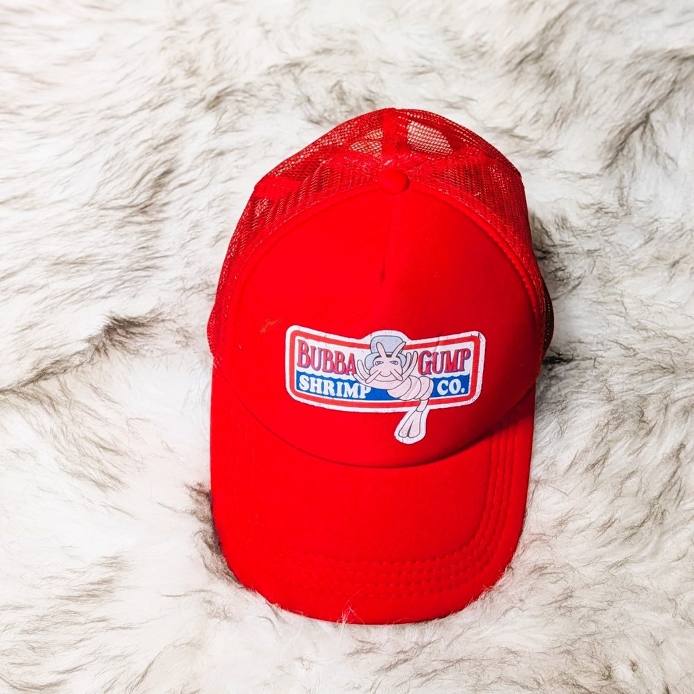 Classic Red Bubba Gump Shrimp Co. Trucker Hat OS Forrest Gump 90's Nostalgia